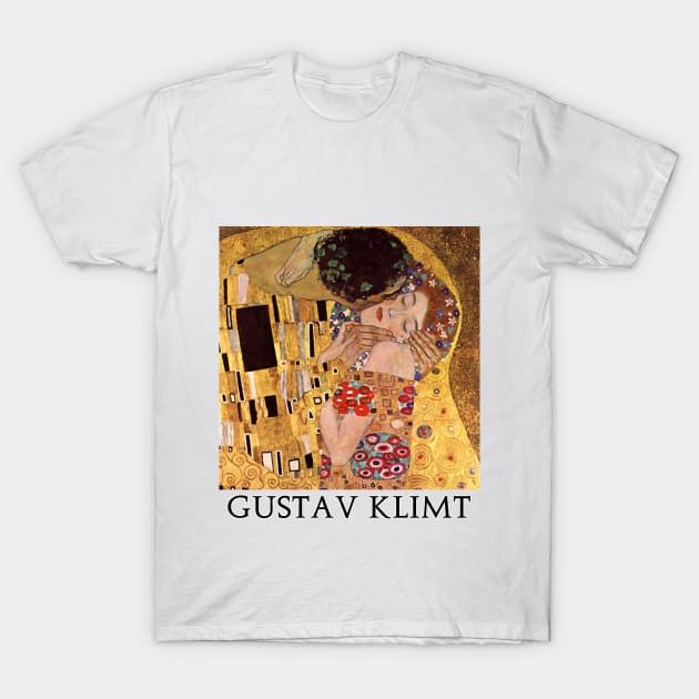 The Kiss by Gustav Klimt (1907 - 1908) T-Shirt by Naves